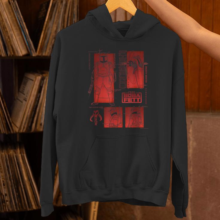Star Wars The Book Of Boba Fett Sketch Panels Unisex Hoodie Star Wars The Book Of Boba Fett Sketch Panels Unisex Hoodie