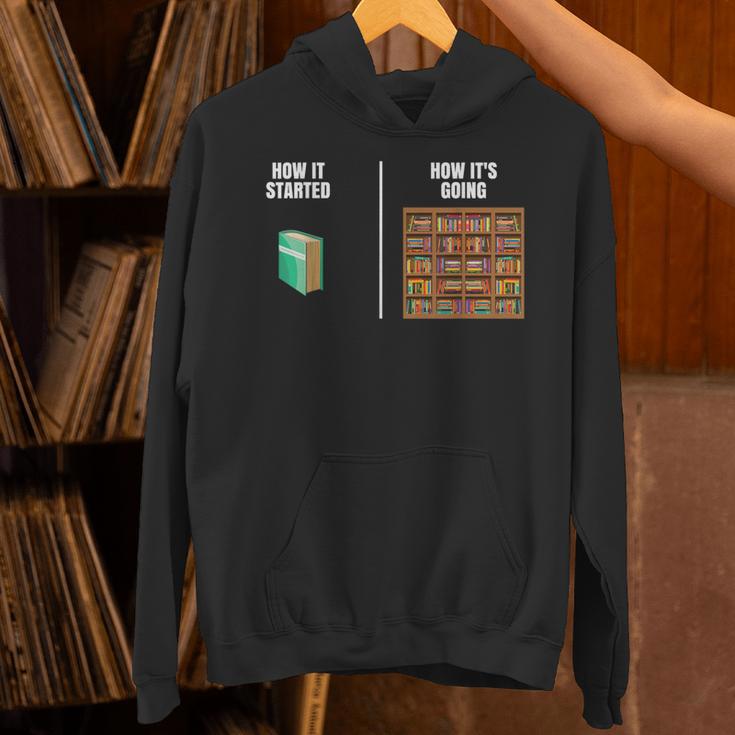 How It Started Book Lovers Shirts Meme Pun Book Unisex Hoodie