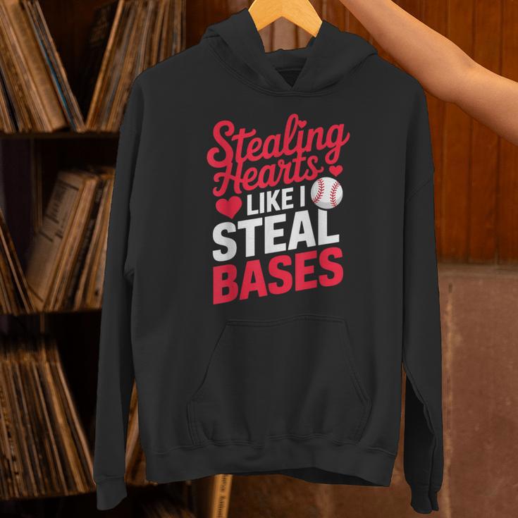 Stealing Hearts Like I Steal Bases Cute Baseball Valentine Unisex Hoodie Stealing Hearts Like I Steal Bases Cute Baseball Valentine Unisex Hoodie