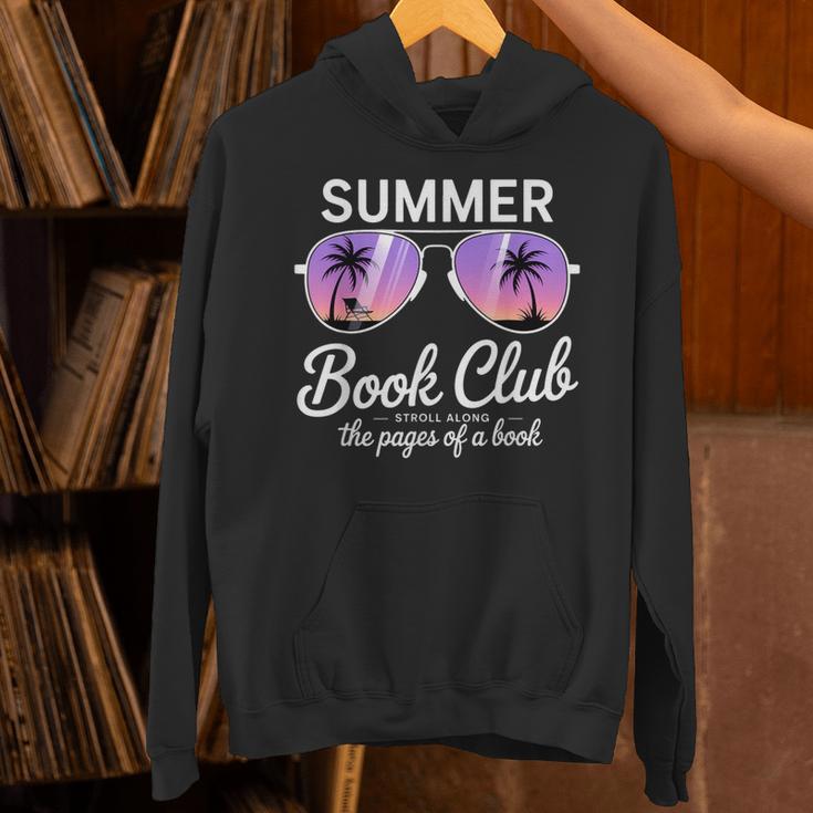 Summer Retro Book Club Beach Vacation Unisex Hoodie