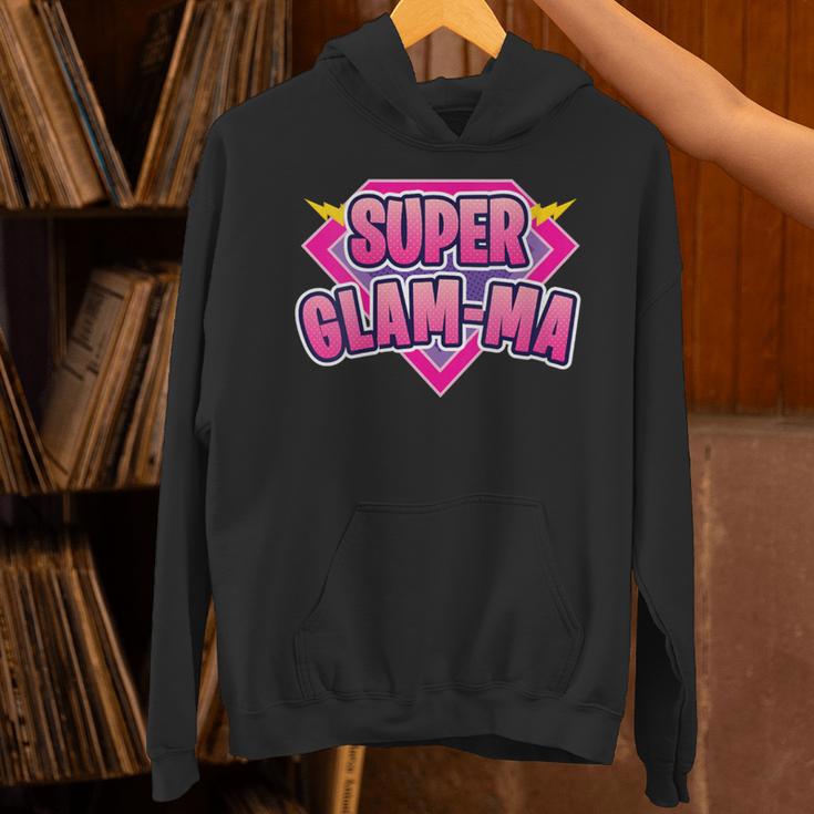 Super Glam-Ma Superhero Grandmother Comic Book Unisex Hoodie