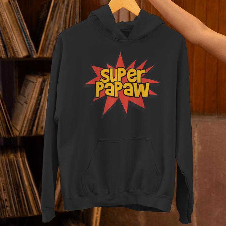 Super Grandfather Comic Book Hero Tshirt Super Papaw Unisex Hoodie