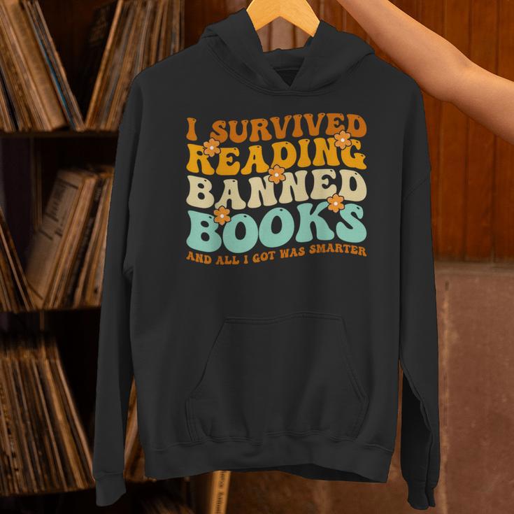 I Survived Reading Banned Books Book Lover Bookaholic Unisex Hoodie