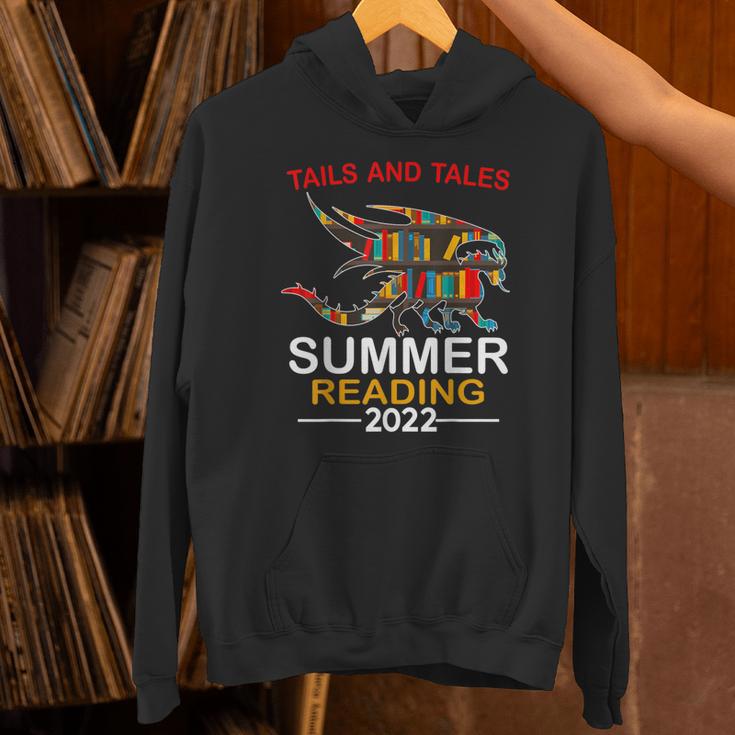 Tails And Tales Summer Reading 2022 Book Reading Teen Dragon Unisex Hoodie Tails And Tales Summer Reading 2022 Book Reading Teen Dragon Unisex Hoodie