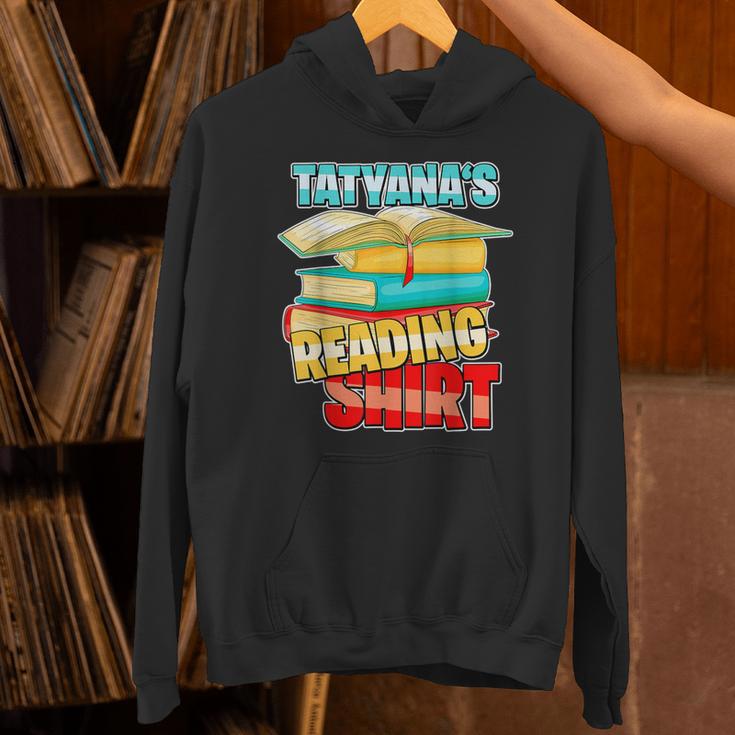 Tatyana's Reading Shirt Personalized Book Reading Unisex Hoodie