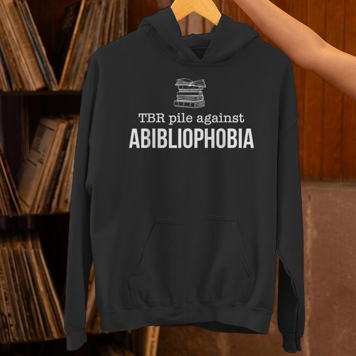 TBR Pile Against Abibliophobia Bookworm Books Unisex Hoodie TBR Pile Against Abibliophobia Bookworm Books Unisex Hoodie