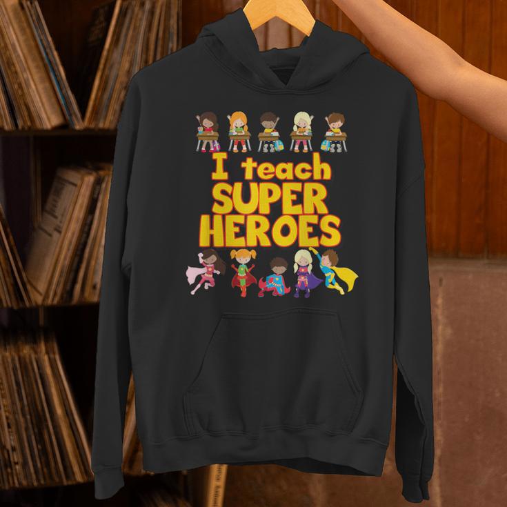 I Teach Super Heroes Comic Book Hero Teacher Unisex Hoodie I Teach Super Heroes Comic Book Hero Teacher Unisex Hoodie