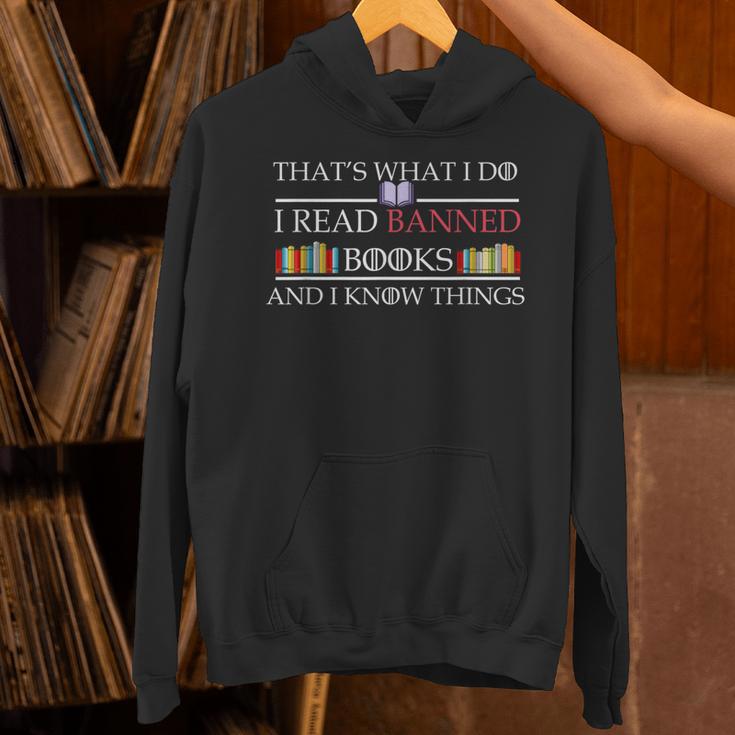 That's What I Do I Read Banned Books And I Know Things Unisex Hoodie
