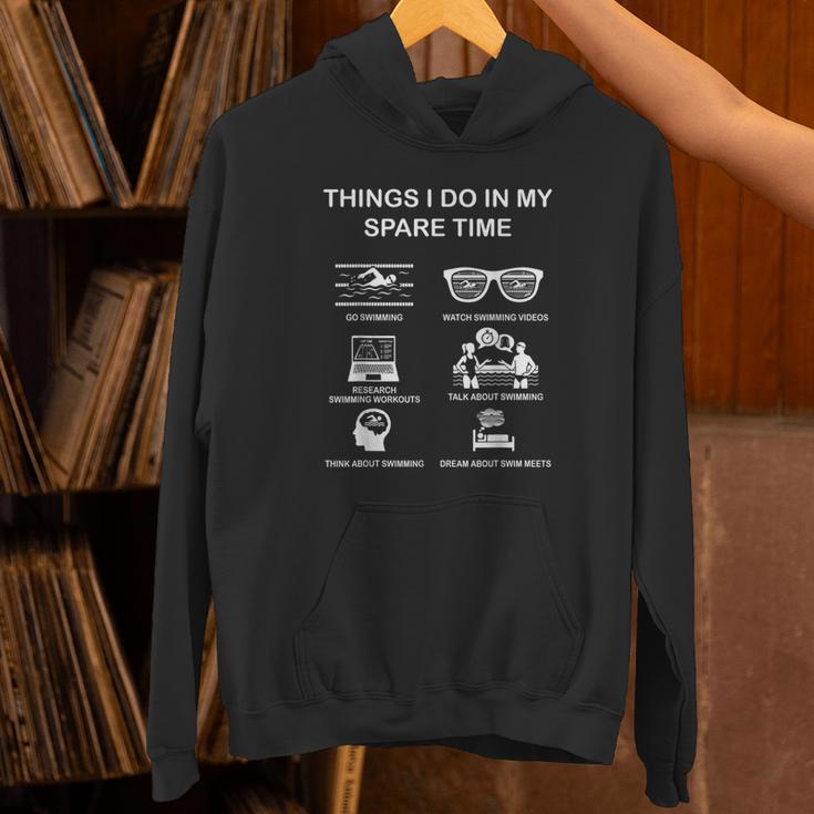 Things I Do In Mypare Time スイミング スイマー ユーモア パーカー