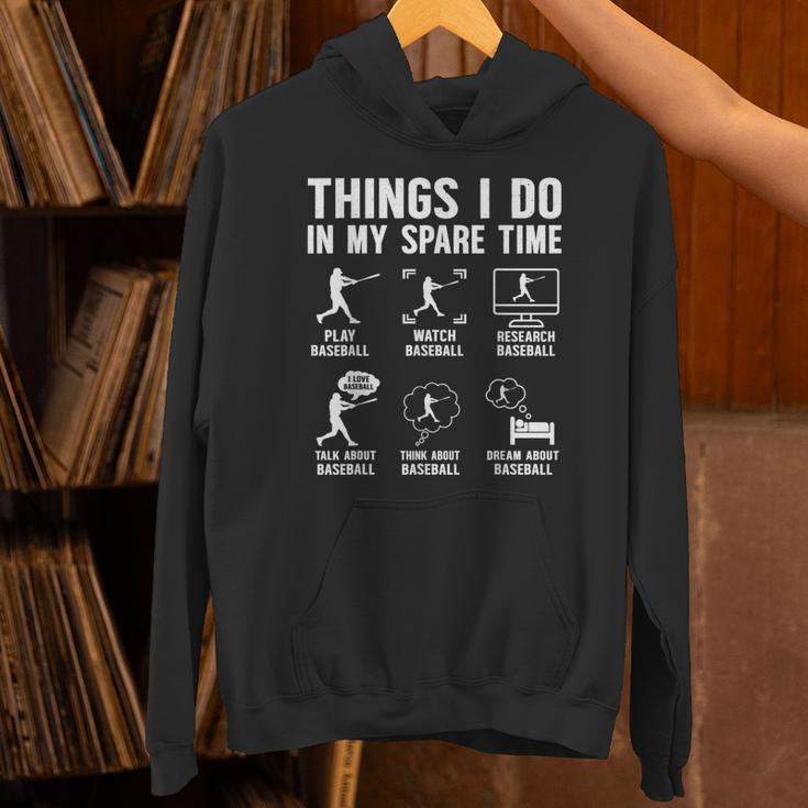 Things I Do In My Spare Time Baseball Lovers Kids Boys Unisex Hoodie Things I Do In My Spare Time Baseball Lovers Kids Boys Unisex Hoodie