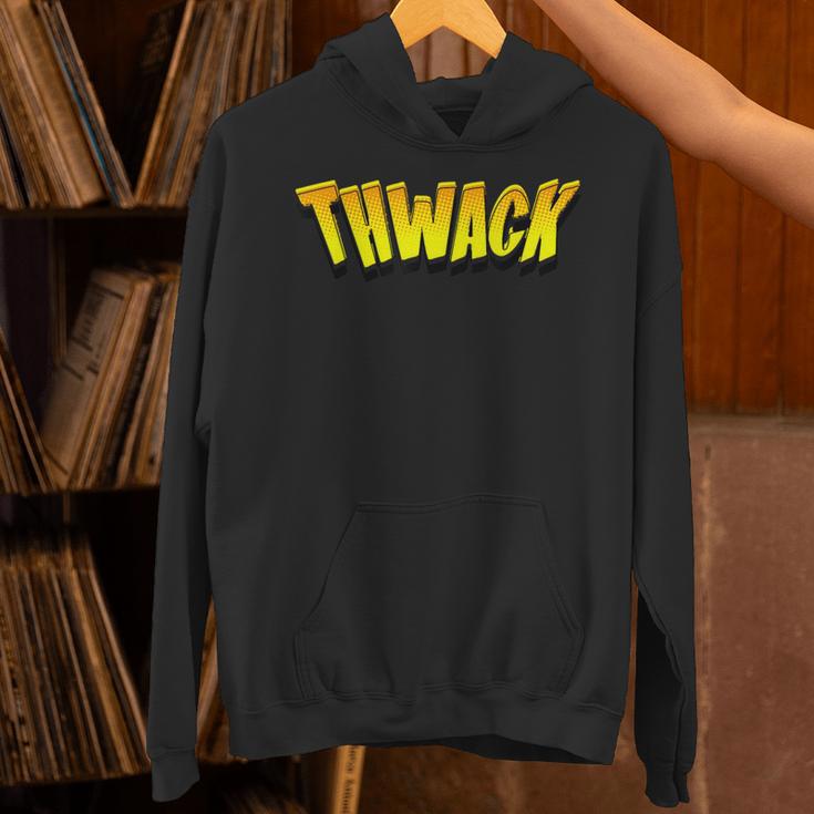 THWACK Vintage Retro Comic Book Unisex Hoodie