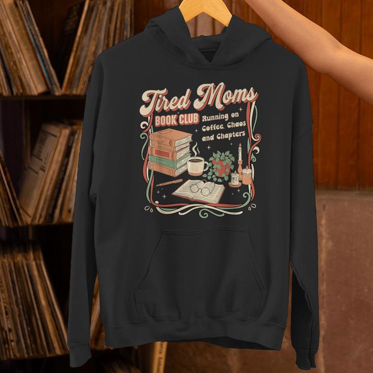 Tired Moms Book Club Retro Reading Lover Moms Unisex Hoodie
