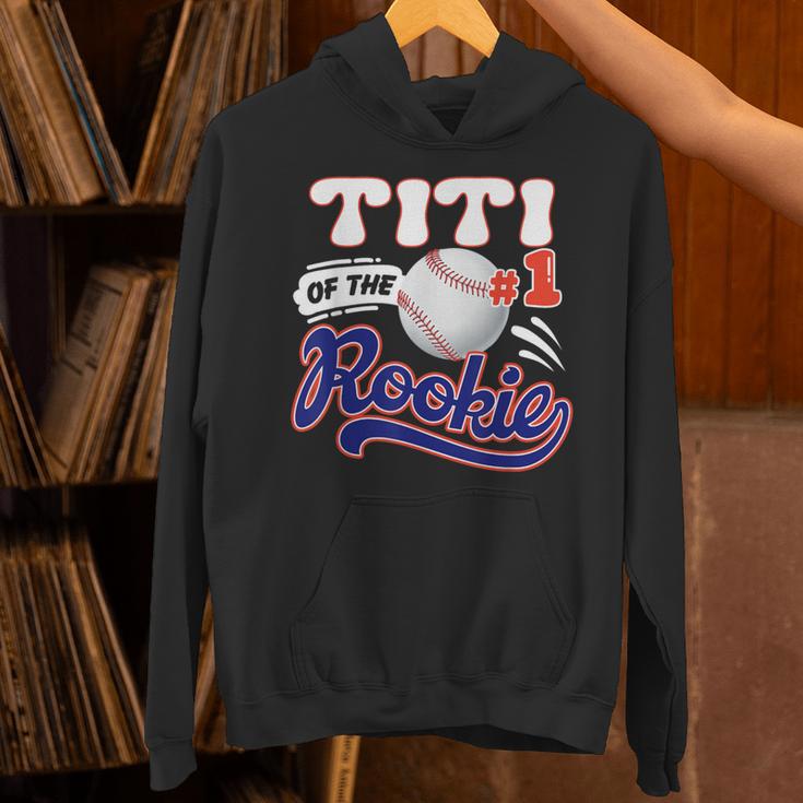Titi Rookie Of Year 1st Birthday Baseball Theme Matching Unisex Hoodie