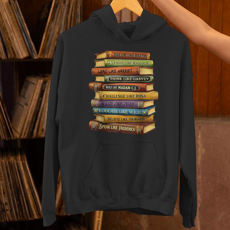 History Book Stack Leaders African American Pride Unisex Hoodie
