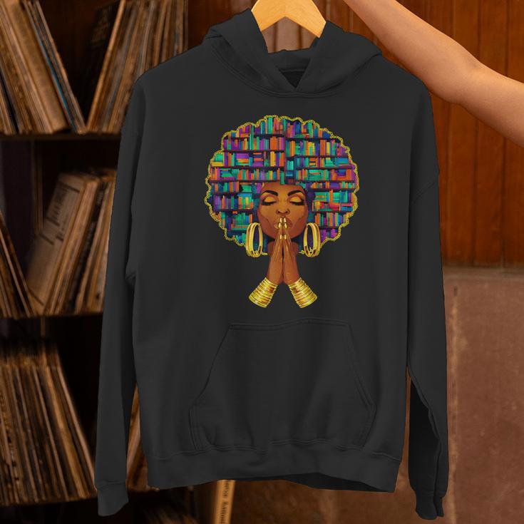 History Month Afro Women Book Lover Librarian Teacher Unisex Hoodie History Month Afro Women Book Lover Librarian Teacher Unisex Hoodie
