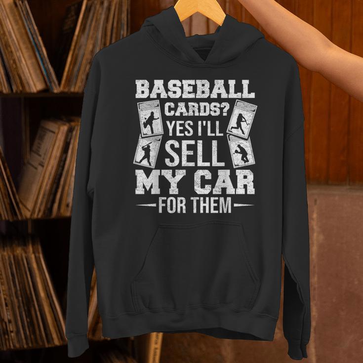 Trading Card Collector Cardboard Baseball Card Collector Unisex Hoodie