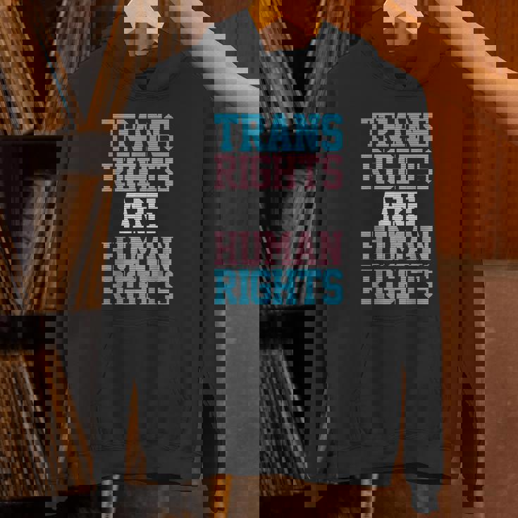 Trans Rights Are Human Rights Lgbtq トランスジェンダー フラッグ プライド パーカー