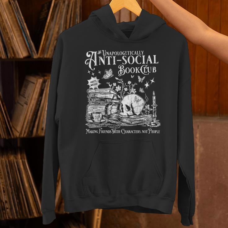 Unapologetically Anti Social Book Club Introvert Reader Unisex Hoodie
