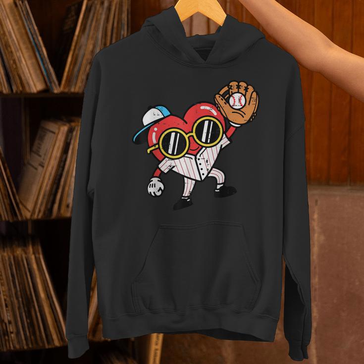 Valentines Day Baseball Heart Gloves Cute Boys Kid Youth Men Unisex Hoodie Valentines Day Baseball Heart Gloves Cute Boys Kid Youth Men Unisex Hoodie