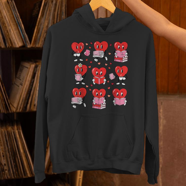 Valentines Day Librarian Heart Reading Book Women Men Kids Unisex Hoodie Valentines Day Librarian Heart Reading Book Women Men Kids Unisex Hoodie