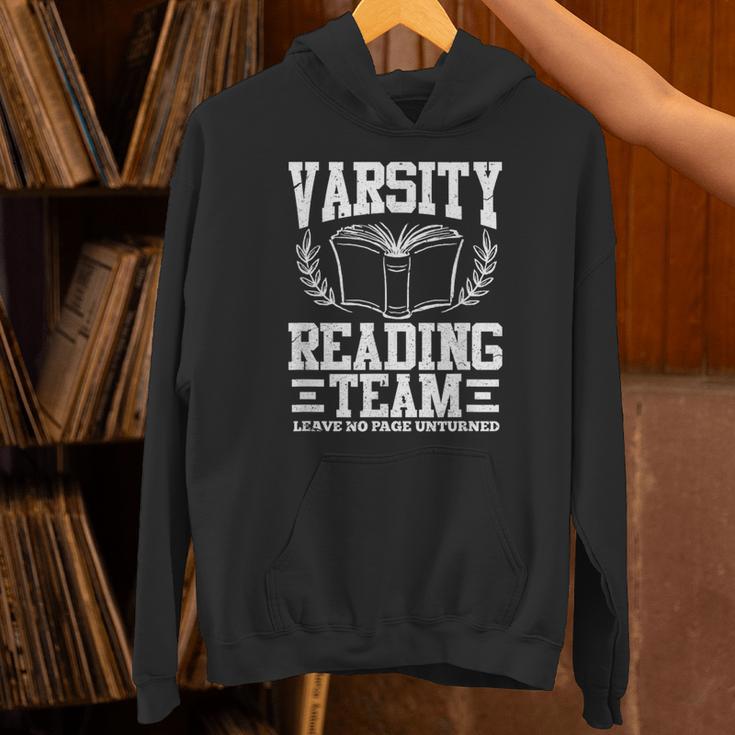 Varsity Reading Team Bookworm Book Lover Reader Unisex Hoodie