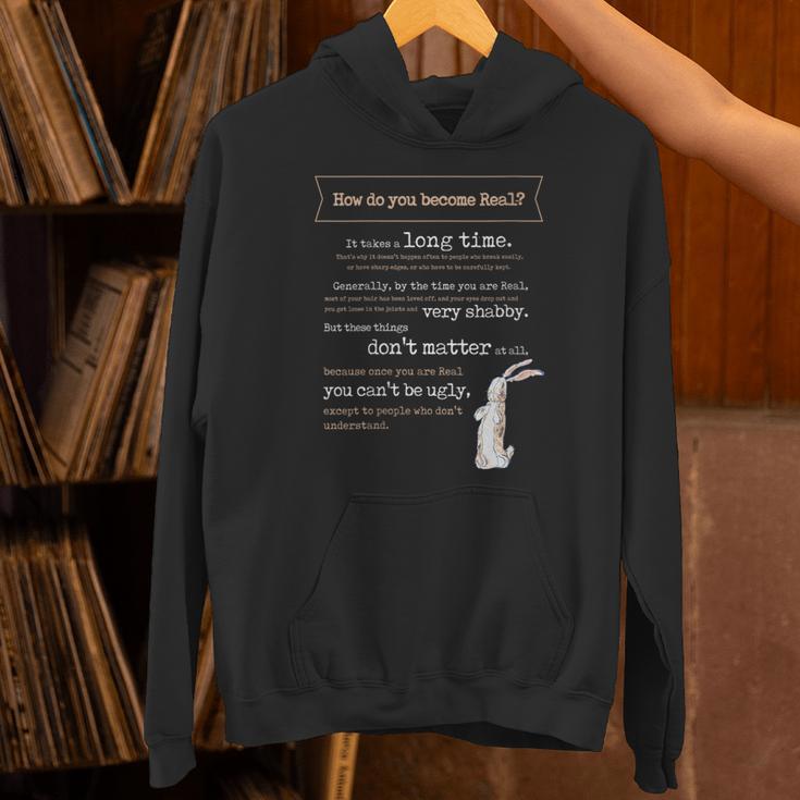 Velveteen Rabbit Book Quote 1922 Becoming Real Skin Horse Unisex Hoodie