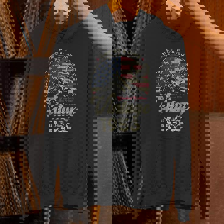 Vintage 1956 愛国的なイーグル、70歳の誕生日、アメリカ国旗 パーカー