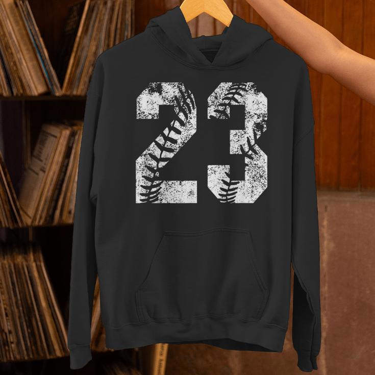 Vintage Baseball Number 23 Jersey Player Uniform Unisex Hoodie