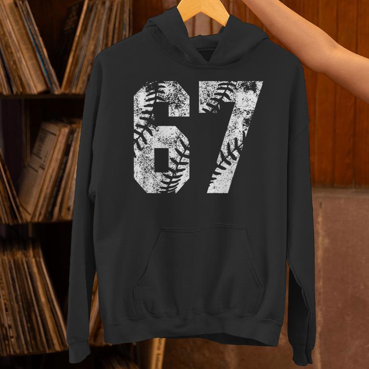 Vintage Baseball Number 67 Jersey Player Uniform Unisex Hoodie Vintage Baseball Number 67 Jersey Player Uniform Unisex Hoodie