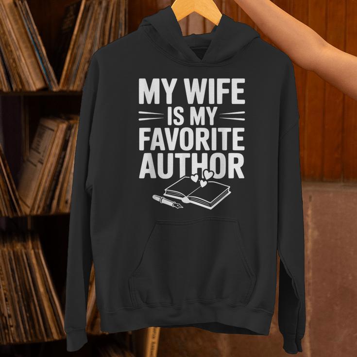 My Wife Is My Favorite Author Book Lover Unisex Hoodie