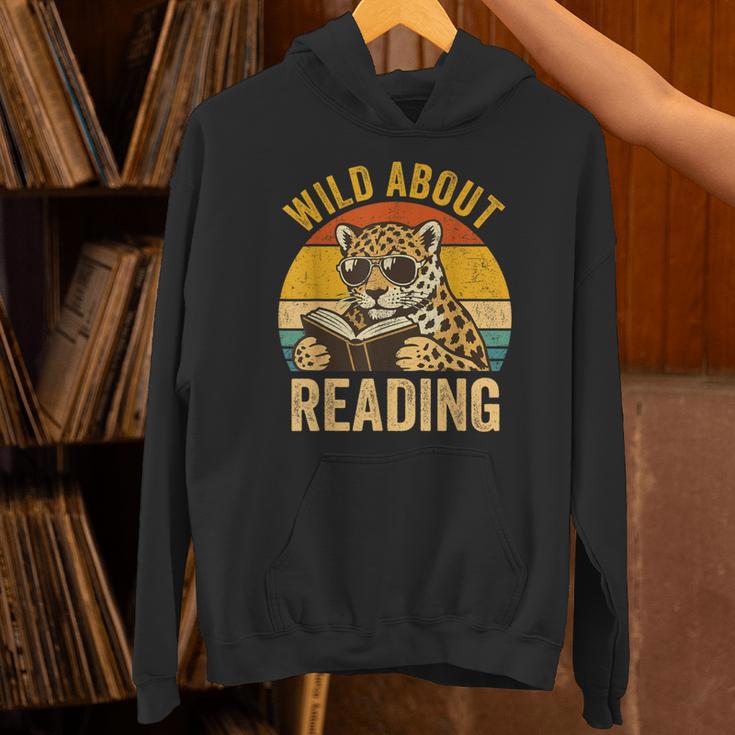 Wild About Reading Cheetah Book Leopard Print Kids Boys Girl Unisex Hoodie