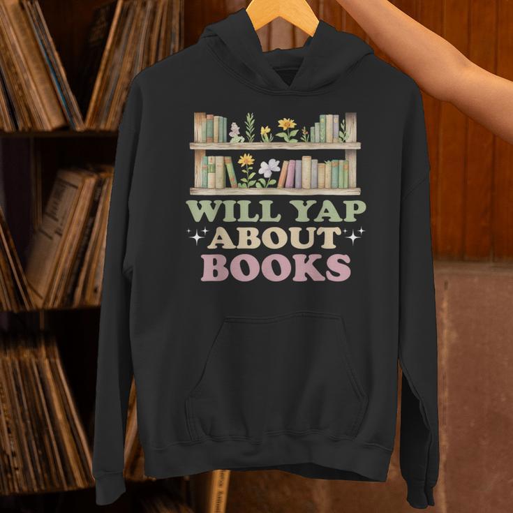 Will Yap About Books Reader Book Nerd Book Reading Lover Unisex Hoodie