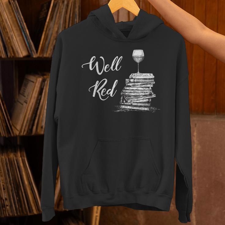 Wine Lovers WELL RED Book Club Drinking Unisex Hoodie