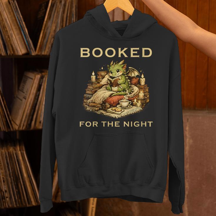 Women's Booked For The Night Dragon Book Reader Unisex Hoodie