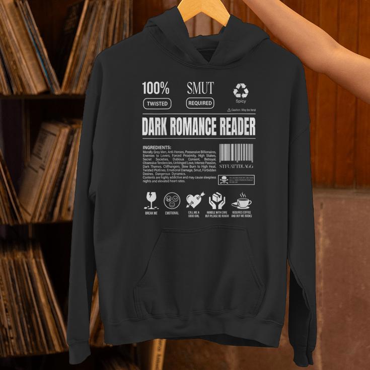 Women's Dark Romance Reader Smut Label Bookish Smutty Book Merch Unisex Hoodie
