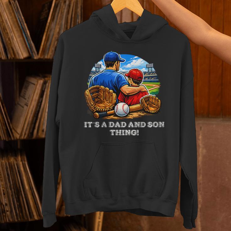 Women's Father Son Baseball Father's Day Unisex Hoodie