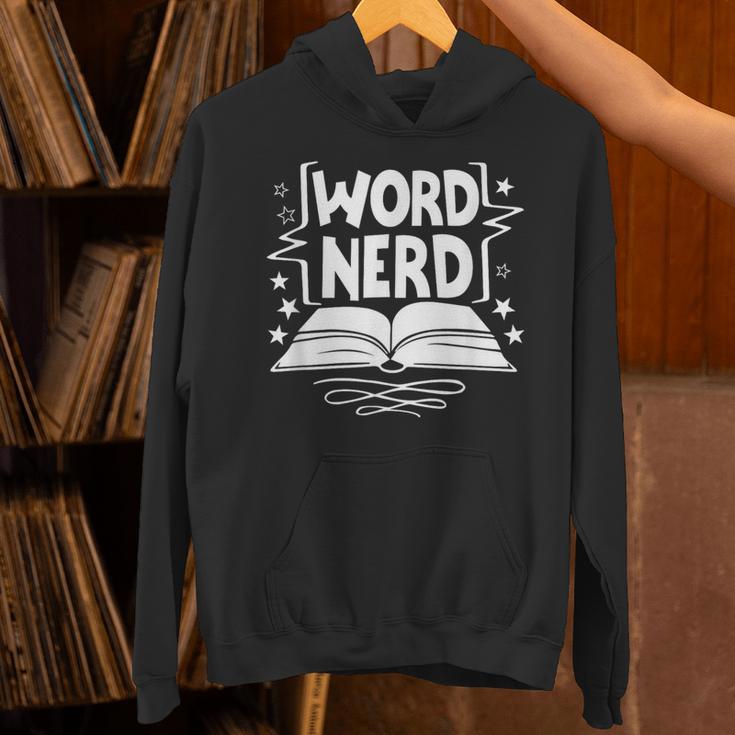 Word Nerd Reading Book Lover Bookworm Bookish Librarian Unisex Hoodie