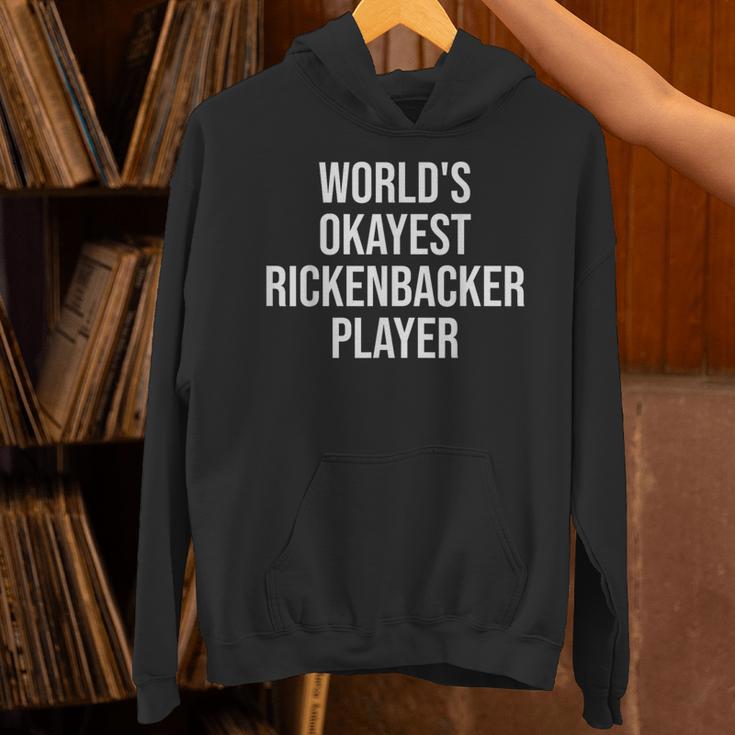 World's Okayest Rickenbacker Player ギターギフト パーカー