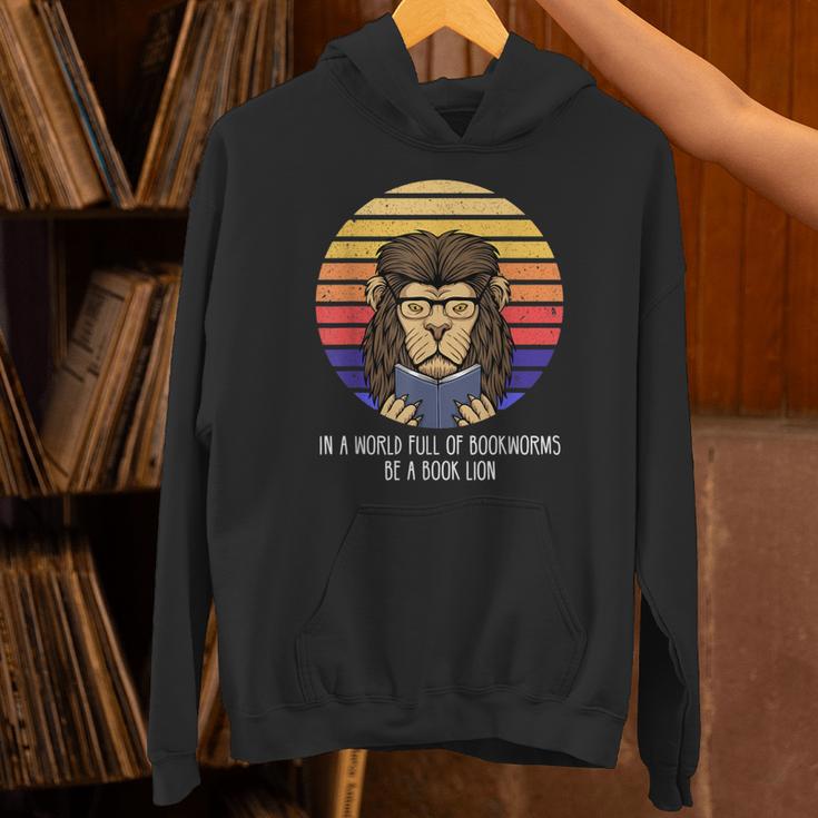 In A World Full Of Bookworms Be A Book Lion Dragon Reading Unisex Hoodie In A World Full Of Bookworms Be A Book Lion Dragon Reading Unisex Hoodie