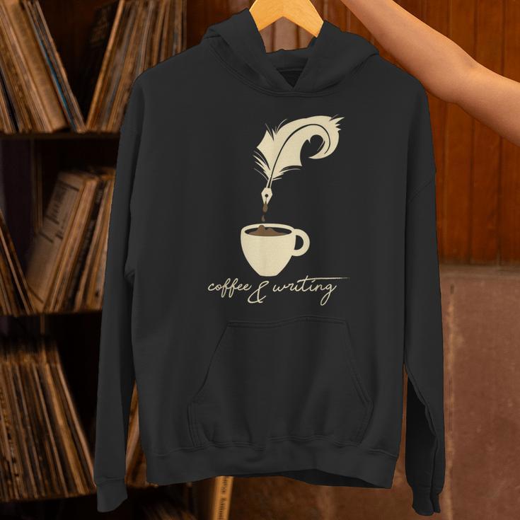 Writer I Author I Book Literature I Coffee And Writing Unisex Hoodie