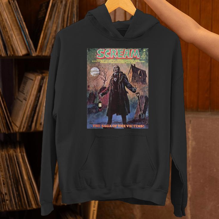 Zombie Halloween Horror Vintage Comic Book Retro Scary Unisex Hoodie