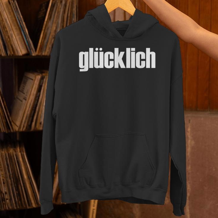 「Glücklich」・ハッピー・ドイツ語デザイン パーカー
