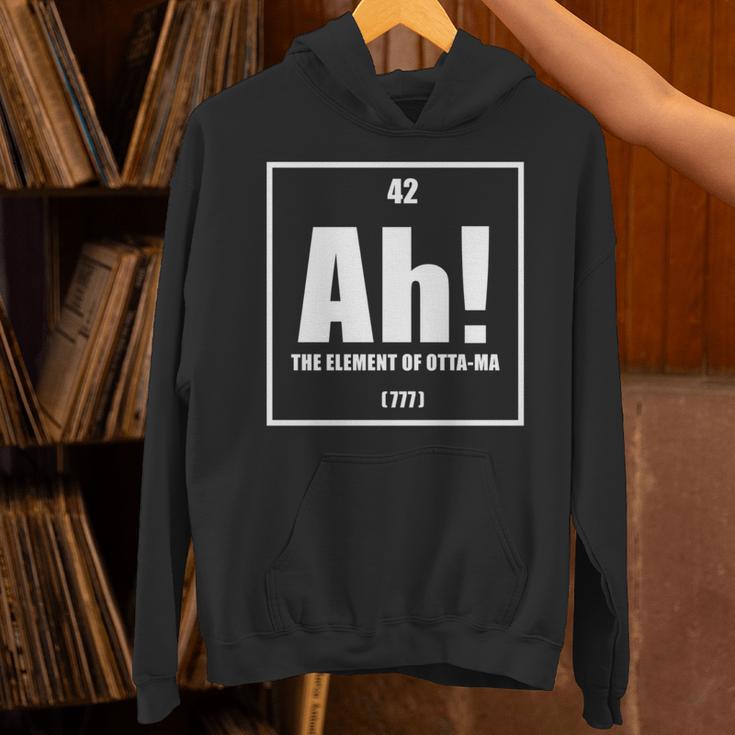おったま Ah 元素デザイン おもしろ理系 サプライズ要素 42 ナンバー グラフィック 長袖tシャツ パーカー