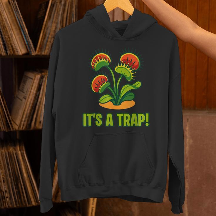 おもしろハエトリグサ It's A Trap 食虫植物 ボタニカル パーカー
