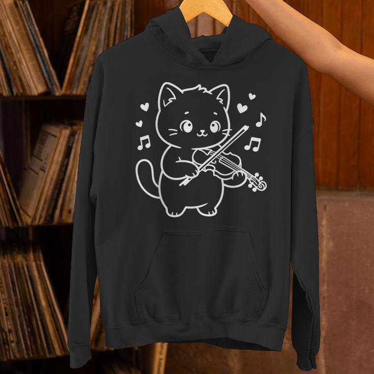かわいい猫がバイオリンを弾くフィドラーのフォークミュージック パーカー