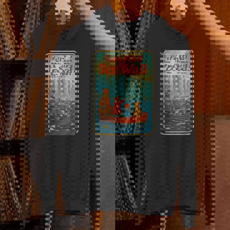 アイスウォールを見つけよう-ファニーフラットアース パーカー