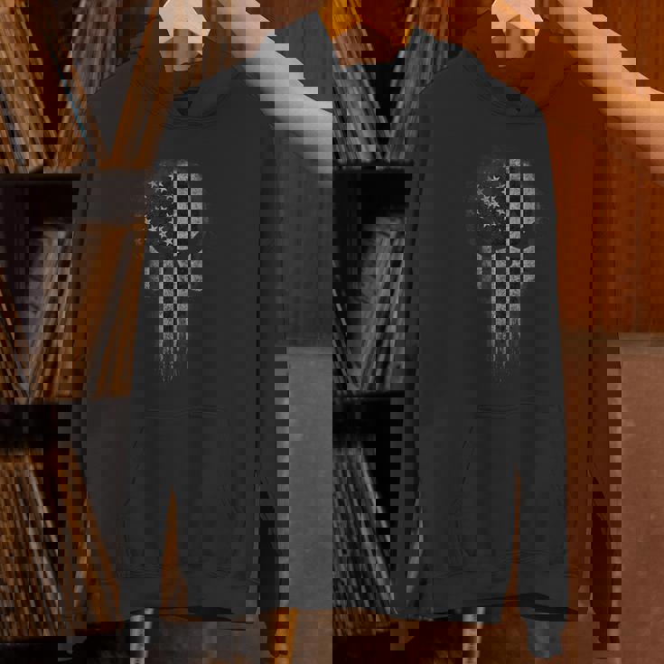 アメリカ国旗 ミリタリー スカル 愛国心 Usa パーカー