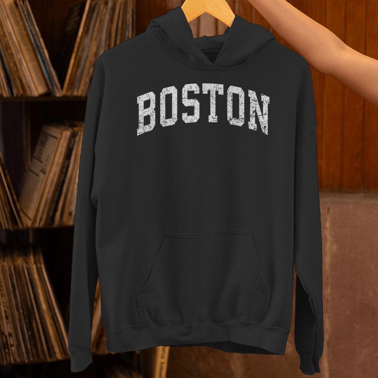 アンティーク調ボストンtシャツ、ベーシックヴィンテージカレッジスタイルtシャツ パーカー