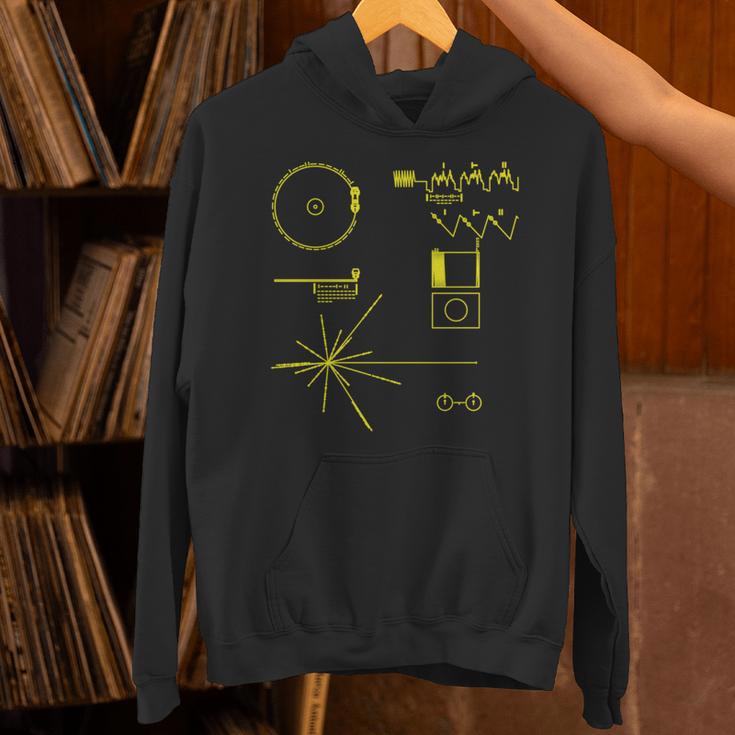 クラシック Nasa ボイジャー ゴールデンレコード 長袖tシャツ パーカー