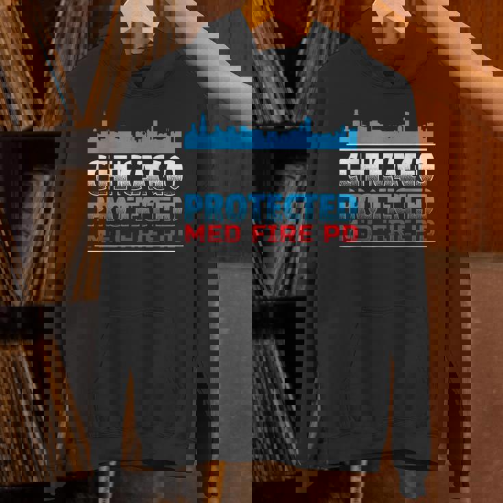 シカゴ・プロテクテッド Med Fire Pd シカゴファン向け パーカー